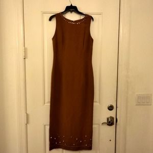 Donna Morgan sea shell sequence dress